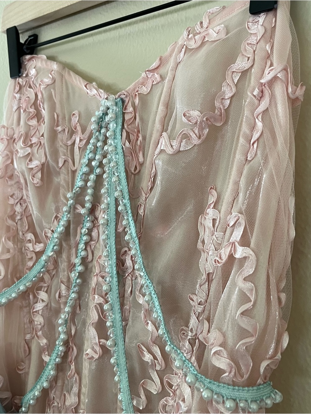 Lacemade pearl blossom Evening Dress corset mermaid princess whimsical sexy prom - Picture 6 of 14